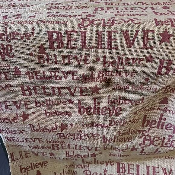 Believe Burlap Banner #1 - Picture 4 of 6